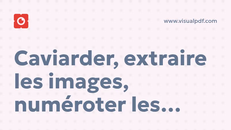 Caviarder, extraire les images, numéroter les pages : 3 nouveaux outils PDF