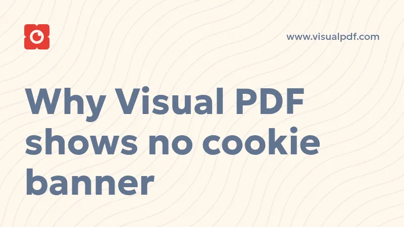 Why Visual PDF shows no cookie banner