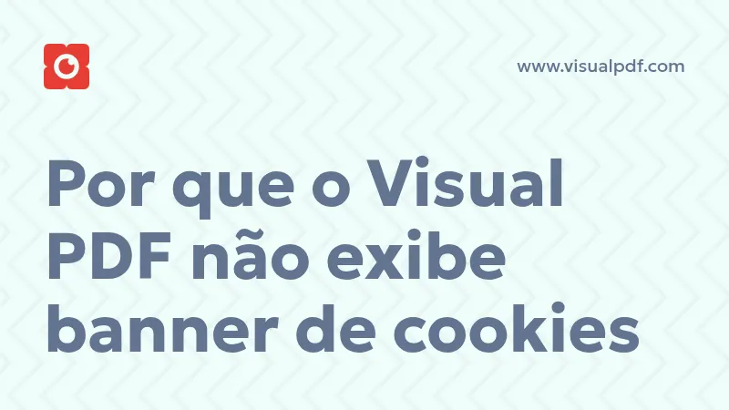 Por que o Visual PDF não exibe banner de cookies